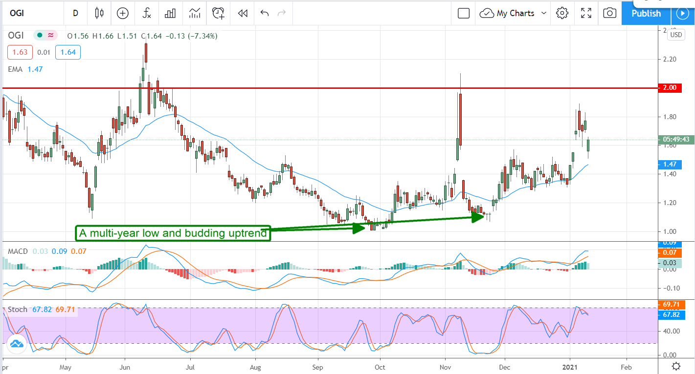 Organigram (NASDAQ:OGI) Stumbles After Q1 Earnings Release